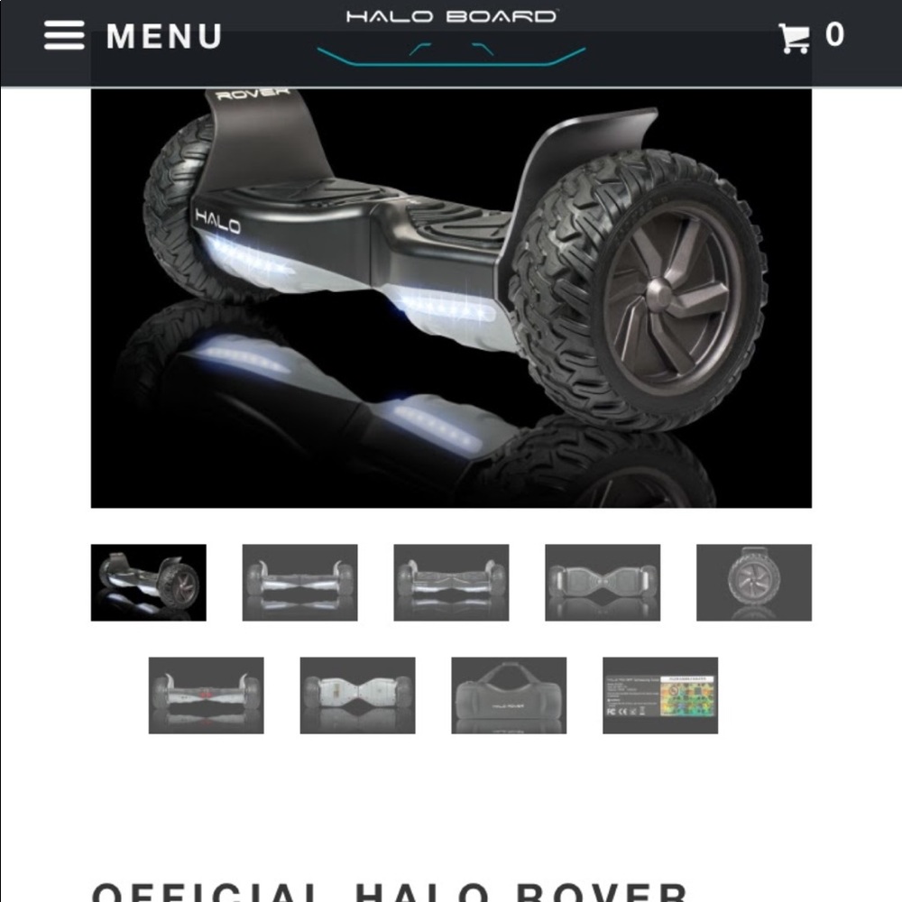 halo rover hoverboard black edition new without box, but comes with case. SOLD